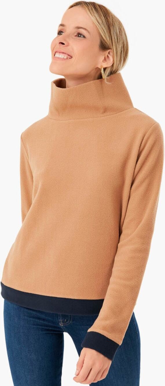 Tuckernuck Dudley Stephens Camel and Navy Colorblock Park Slope Size XS
